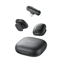 Бездротова мікрофонна система ACEFAST R1 wireless lavalier microphones Black (6974316284895) - мініатюра 6