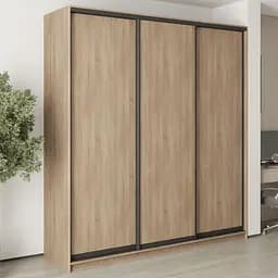 Шкаф-купе трехдверный MebelStar Комбо BG 3ДСП 220x60x240 см Дуб сонома (MBS-9462)