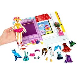 Магнітна гра Одевашка "Блондинка" Vladi Toys VT3204-30 Укр - мініатюра 4
