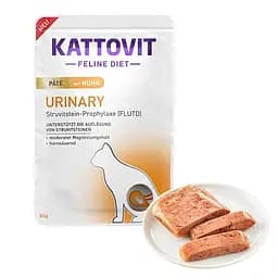 Паштет Kattovit Veterinary Urinary з куркою 85г лікувальний корм для котів із захворюваннями сечовивідних шляхів