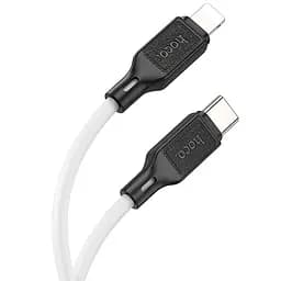 Кабель Hoco X90 Cool силиконовый зарядный кабель для Lightning 2.4A 1 м белый