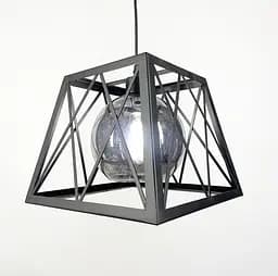 Світильник лофт із графітовим плафоном у корпусі чорного кольору 23х29 см | Арт. 12308/1 BK+GR | Line F