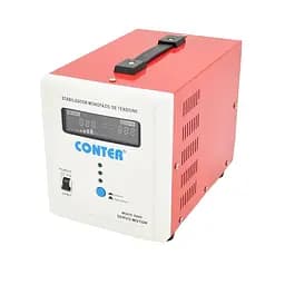 Стабілізатор напруги сервопривідний Conter MSER 7500Вт 10000ВА 130–260V однофазний, LED дисплей, колодка клемна