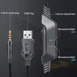 Навушники Onikuma Gaming with LED K6 - мініатюра 5