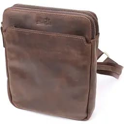 Чоловіча сумка через плече з натуральної шкіри вінтажної SHVIGEL 20х26х4,5 см sum0027434