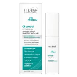 Крем-гель Health Derm Laboratory. матувальний зволожувальний Oil control із серії Oil Problem 50 мл