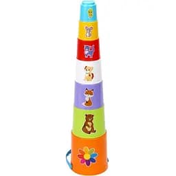 Дитяча пірамідка Пасочки з відром ТехноК 2049TXK, 7 елементів