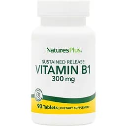 Вітаміни та мінерали Natures Plus Vitamin B1 300 mg, 90 таблеток