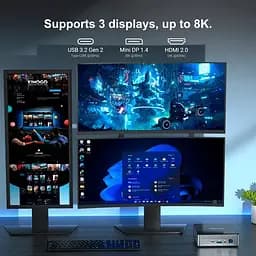 Неттоп Geekom Mini Air12 [GMAir12N100-16512-EU] [112040] - мініатюра 7