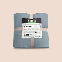 Набір Sonex Nassau: покривало двостороннє 240х220 см + наволочка 70х50 см 2 шт. темно-сірий (SO102518) - мініатюра 9