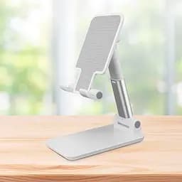 Тримач для телефона 16х6.5х11см Folding desktop phone stand Білий, підставка для телефона на стіл