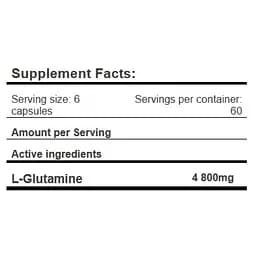Амінокислота Amix L- Glutamine 800 мг 360 капсул - мініатюра 2