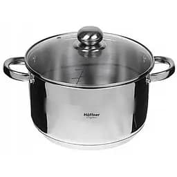 Кастрюля с крышкой Hoffner HF-4461 нержавейка с метками объема 1.8 л