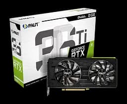 Відеокарта GeForce RTX 3060 Ti 8GB Palit Dual (NE6306T019P2-190AD) Б/В - мініатюра 3