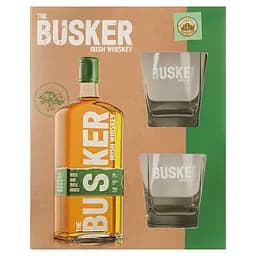 Віскі The Busker Triple Cask Triple Smooth Blended Irish Whiskey 40% 0.7 л, у подарунковому пакуванні + 2 склянки - мініатюра 2
