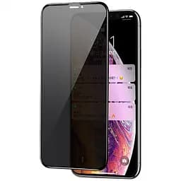 Захисне скло Privacy 5D (тех.пак) для Apple iPhone 12 Pro / 12 (6.1) Чорний