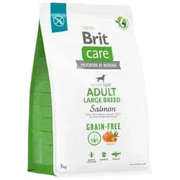Сухой корм Brit Care Dog Grain-free Adult Large Breed для собак крупных пород, беззерновой с лососем, 3 кг