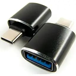 Перехідник Dengos OTG USB-USB-C Black (ADP-018)