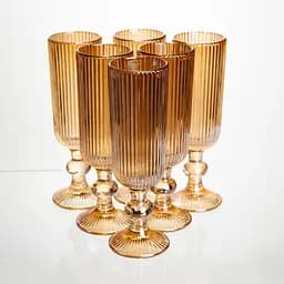 Набір келихів для шампанського 6 штук 160 мл подарункові келихи для шампанського на ніжці фужери для ігристих вин Yiwu HP-19-200