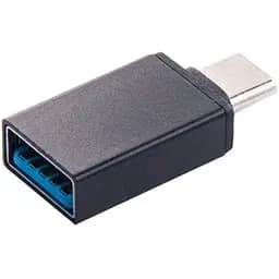 Адаптер Dengos OTG USB-USB Type-C Black (ADP-009)