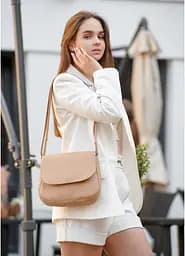 Сумка жіноча Sambag Rose BZN бежевий 20 х 24 х 7 см (94000026) - мініатюра 3