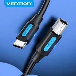 Кабель Vention USB Type-C - USB Type-B (M/M), 1.5 м, Black (CQUBG) - мініатюра 5