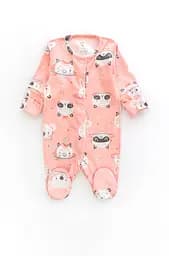 Натільний комбінезон зі швами назовні для новонародженої Pink Panda