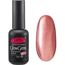 Магнитный гель-лак Сияющие камни PNB 02 UV/LED Magnetic Gel Polish Glow Gems 8 мл