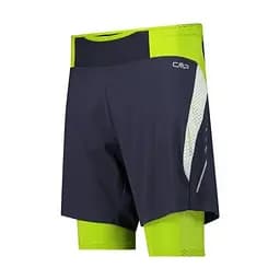 Шорти CMP Men's Two-in-One Running Shorts Lime Green S (1097-32C6747-08NN 46) - мініатюра 2