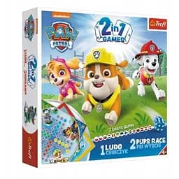 Настільна гра Trefl Лудо 2 в 1. Щенячий патруль (Ludo 2 in 1: Paw Patrol) (01896)