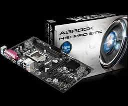 Материнская плата ASRock H81 Pro BTC rev 1.1 LGA 1150 (H81 Pro BTC rev.1.1) Б/У