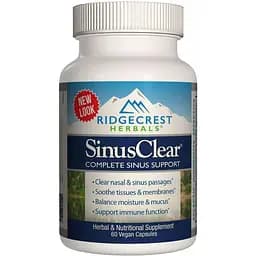Комплекс для поддержания и защиты верхних дыхательных путей RidgeCrest Herbals SinusClear 60 гелевых капсул