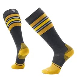 Носки мужские Smartwool Snowboard Targeted Cushion Stripe Extra Stretch OTC 46-49 Сірий-Жовтий