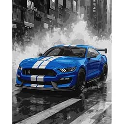 Картина по номерам "Синяя гонка" ©art_selena_ua Идейка KHO5162, 40х50 см