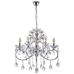 Люстра свічка Brille підвісна кришталева E14 40W (BCL-664S/5)