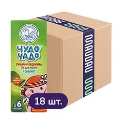 Упаковка сока Чудо-чадо Яблоко 3.6 л (200 мл x 18 шт.)