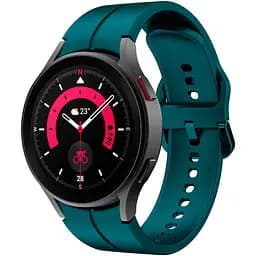 Ремінець для Samsung Galaxy Watch FE - синьо-зелений ширина кріплення 20мм силікон розмір L Watchbands Five Classic (FEWB87319121)