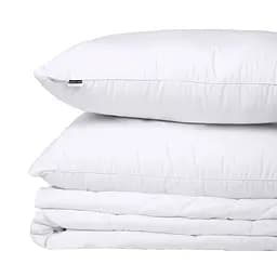 Літній постільний комплект MirSon Line Satin Light Pro Snow White Бавовна King Size (2200010977653) - мініатюра 6