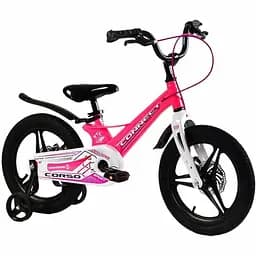Дитячий велосипед Corso Connect 16 дюймів рожево-білий 283773