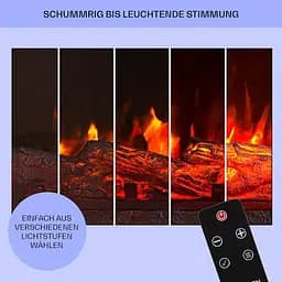 Електричний камін Klarstein Etna Pozzolana 1800 Вт білий (10035041) - мініатюра 2