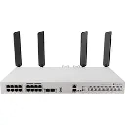Коммутатор MikroTik CRS418-8P-8G-2S+5axQ2axQ-RM, 17xGig Eth ports (8 with 802.3af/at PoE-out support) (CRS418-8P-8G-2S+5axQ2axQ-)