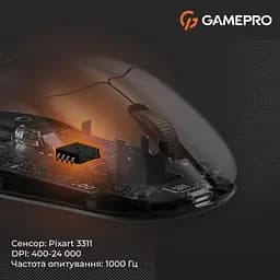 Мишка GamePro Genesis Avenger Wireless/Bluetooth/USB Black (GM096B) - мініатюра 3