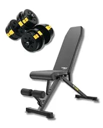 Набор Besport PowerPro гантели 2х21кг со скамьей TX-150B
