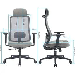 Офісне крісло OfficePro Wave OC599-B-DG-DG Black/Dark Gray [148648] - мініатюра 15