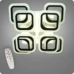 Люстра світлодіодна 517 Dlight 3color з пультом 110Вт Чорний (01590)