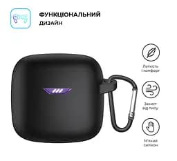 Силіконовий чохол для навушників JBL Tune Flex, Hang Case, чорний, ультратонкий захисний кейс товщиною 2 мм, захист від подряпин, пилу та ударів, компактний, з карабіном для кріплення, ArmorStandart (ARM79919) - мініатюра 2