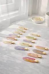 Аксесуар для волосся з перламутровим покриттям і металевою фіксацією 12 шт.