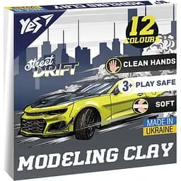 Пластилін Yes Drift King 12 кольорів 240 г (540672)