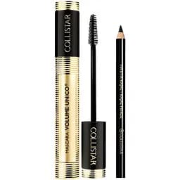 Набір для макіяжу очей Collistar Unico: Туш для вій Volume, чорна, 13 мл + Олівець для очей Kajal, чорний, 1,2 г