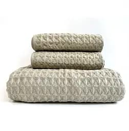 Набір вафельних рушників Lovely Svi 3 в 1: 70х140 см, 2 шт - 34х72 см - Кавовий (110824)